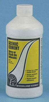 Dollhouse Miniature Scenic Cement 16oz..